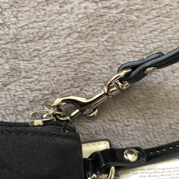 Coach Black Wristlet NWT - Picture 7 of 8